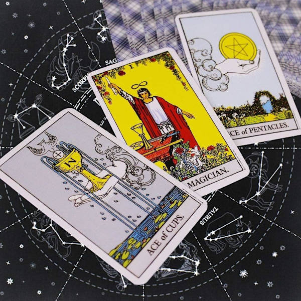 Tarot-dug til ethvert brætspil Divination-dug Alter Tarot-dug Divination Square T