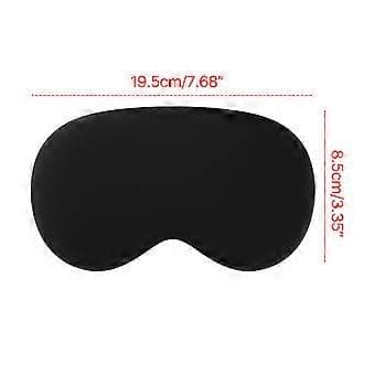 Elegant og funktionelt silikonecover til Vision Pro VR-headset, silikoneetui, vaskbart og genanvendeligt VR-tilbehør, sort (sort)