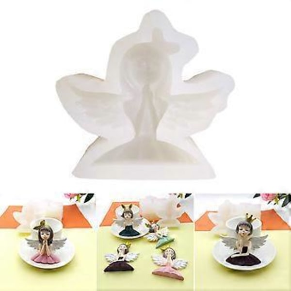 Vinge Engel Prinsesse Silikone Kageform Grøntsags Fudge Slikform Chokoladeblok Fransk Dessert Kagedekorationer (Style3)