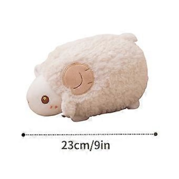 Söt Lamm Docka Barn Lugnande Lamm Docka Tygdocka Helande Flicka Söt Husdjurs Lamm Ornament (grön)