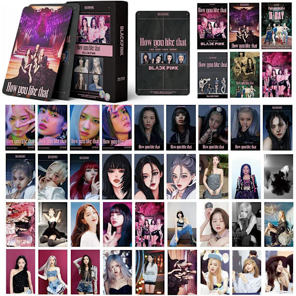(BP-how) Kpop BP Lomo-kortit 54 pakkausta BP valokuva-kortit How You Like That -albumi BP-kortit 2020 Mini-postikortit