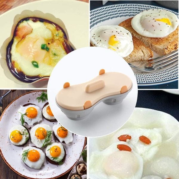Mikrovågsugn Egg Poacher - Äggkokare - Köksredskap - Ångad -