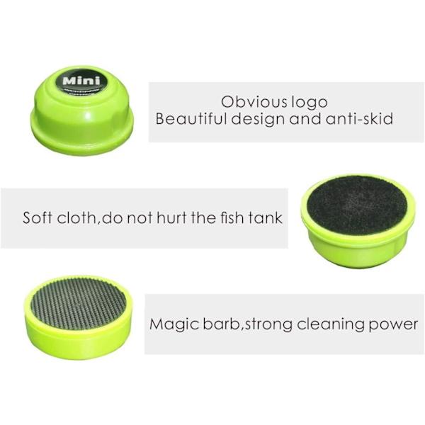 2-pack supermagnetisk algskrapa för akvarium - magnetisk borste Sui