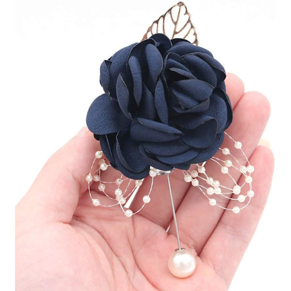 （blå）2 st bröllopsdekorationer flicka brudtärna corsage bal corsage bröllop de