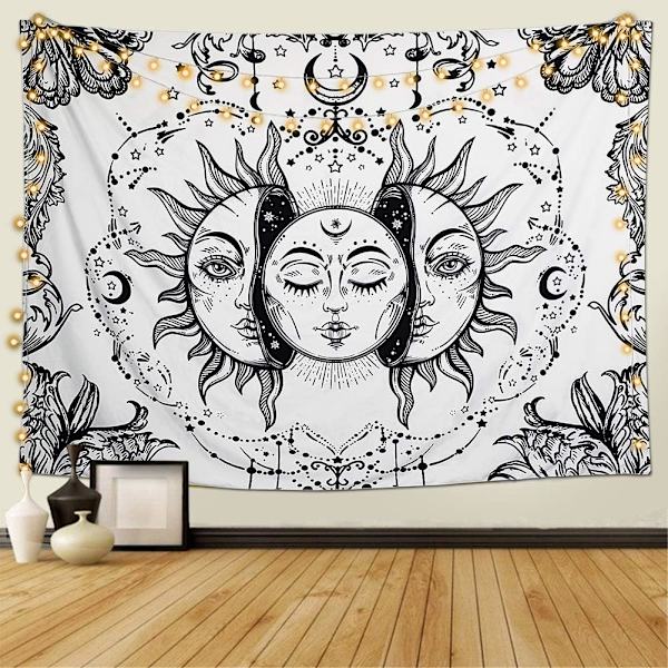 Tarot-gobeläng Mandala indisk bohemisk psykedelisk gobeläng N