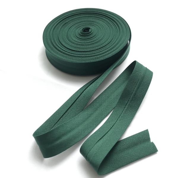 Blågrön 2cm fållning polyester bomullskant band kläder Ac