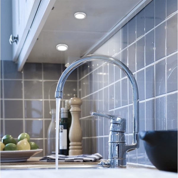LED-köksbelysning, liten rund lampa, högkvalitativ LED-köksbelysning