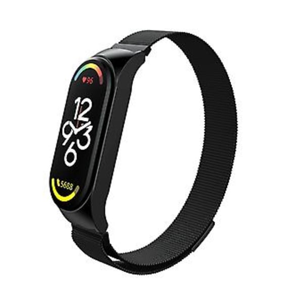 Metallikelloremmi Xiaomi Mi Band 7:lle (Musta)