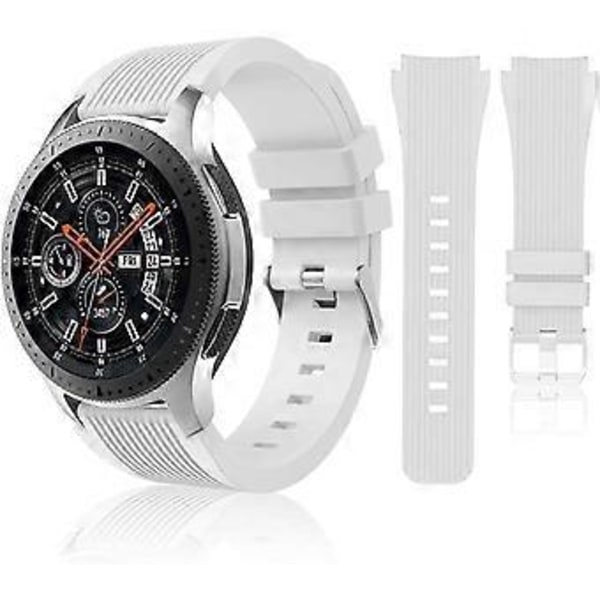 Kompatibel med Samsung Galaxy Watch 46mm band/Gear S3 Frontier, Classic armbånd/Galaxy Watch 3 band 45mm, 22mm myke silikonband armbånd Spo