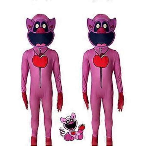 Poppy Playtime 3 Smiling Critters Cosplay Jumpsuit DogDay Catnap Halloween Kostym för Vuxna (180 Picky Piggy)