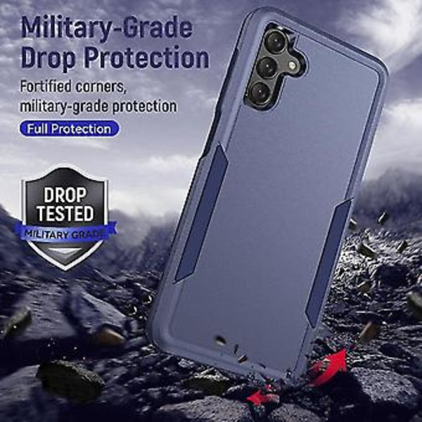 För Samsung Galaxy A13 5g Pioneer Armor Heavy Duty PC + TPU Telefonskal (Blå)