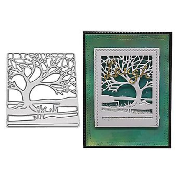 Träd Metall Skärformar Schablon DIY Scrapbooking Album Stämpel Papper Kort Embossing ( )