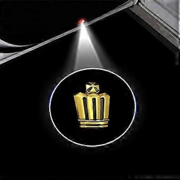 2 kpl Yhteensopiva Toyotan Crownin kanssa Langattomat Auton Oven Logon Valot LED HD Tervetuloa Kohteliaisuus Haamuvarjo Projektorilamppu Yhteensopiva Toyotan Autojen kanssa