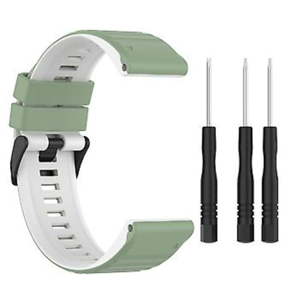 22mm Armband till Garmin Forerunner 945 (Vit svart)