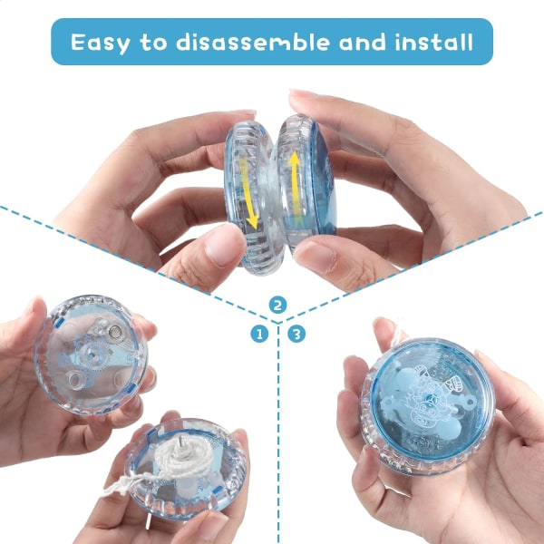 2 stk. LED Yoyo-leker LED-lys Yoyo Responsive Ball Bearing Yoy