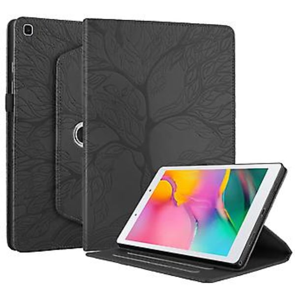Læder Tablet Etui Til Samsung Galaxy Tab A 8.0 2019 / T290 (Sort)
