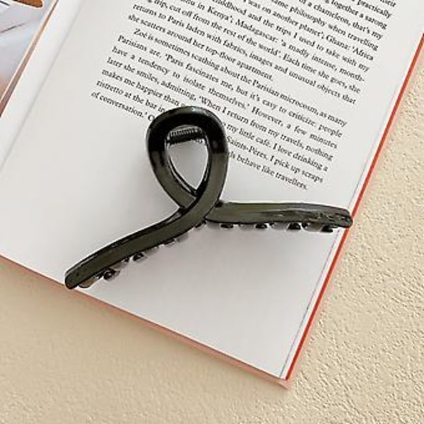 JUSCH AVEKI Liukumattomat Jumboklipsit Vahva Pito Hiusten Leuka Klipsit Suuret Hiusklipsit----Musta,WZ-662R