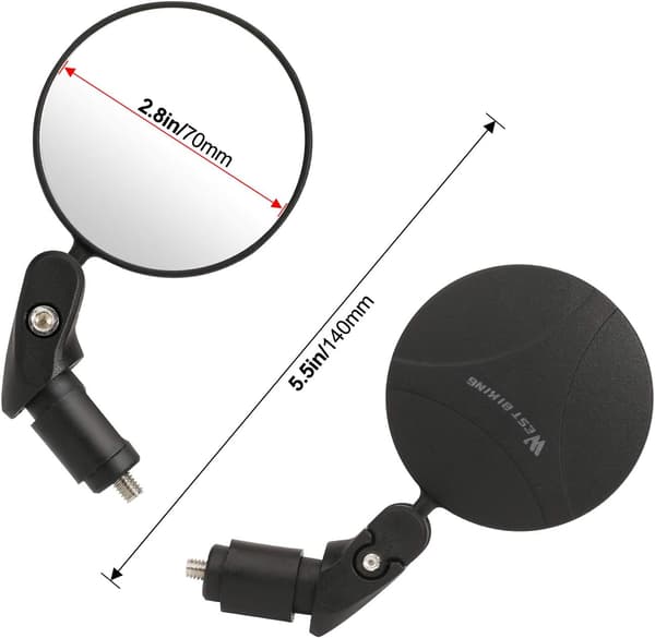 Cykelspejle, High Definition 360° Justerbart Styr Konveks Mi