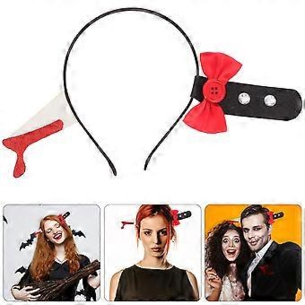 Hårbøyle med sløyfe, sløyfekutter-hodebånd, maskerade Halloween-fest hodebånd
