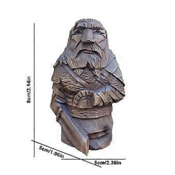 Odin Thor Resin Viking Statue Kunsthåndverk Ornamenter for Hjem Utendørs Hagedekorasjon