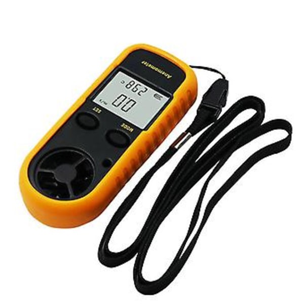 Digital LCD Luft Vindhastighetsmätare Temperaturmätare Testare Termometer( )