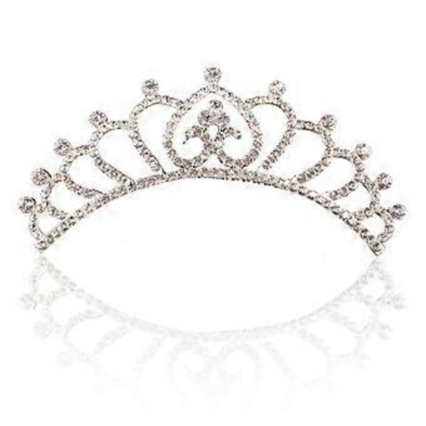 Mini Prinsessan Kruunu Kampa Rhinestone Lasten Hiusten Kampa Kiiltävä Helmi Pääkoriste Syntymäpäivä Hiusten Koriste Koristeelliset Hiusten Tarvikkeet Tytöille (tyyli 6)