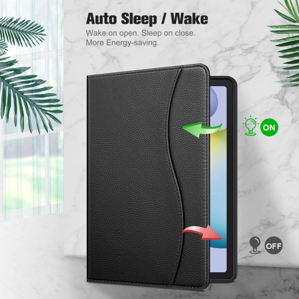 (punainen) Kotelo Samsung Galaxy Tab S6 Lite 10.4 tuumaa 2022/2020 - Moni-asentokansi korttipaikalla