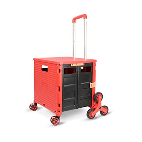 Hopfällbar med hjul, 54L/45KG Multifunktionell och hållbar stor kapacitet Utility Cart med Teleskop