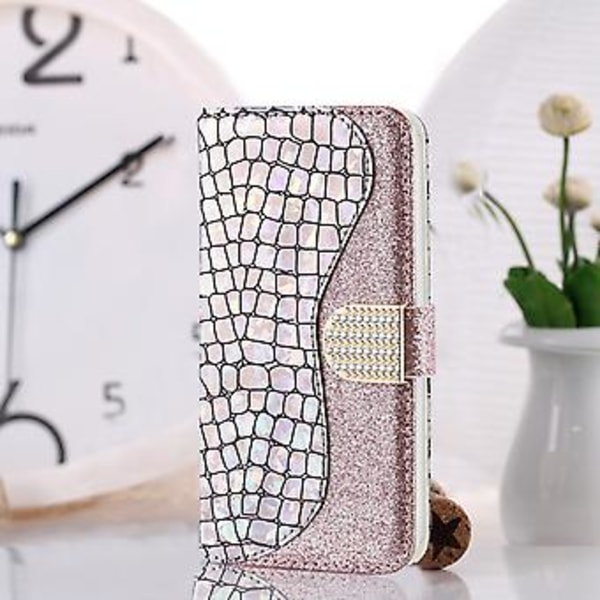 Läderfodral för Xiaomi Redmi Note 10 Pro (Silver)