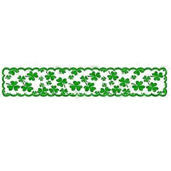 ST Patricks Day Dekoration Rektangulær Bordløber til Indendørs Fest Hjem