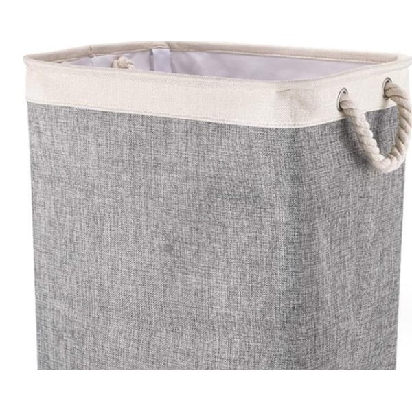 Stor Vaskkurv 50 x 41 x 31 cm, Foldbar Vaskpose med Tau