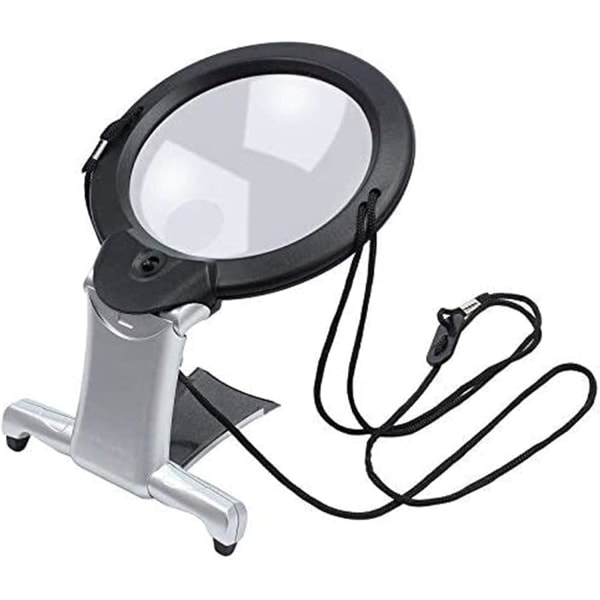 2 in 1 Hands Free Giant Reading Magnifier with LED Light 22.