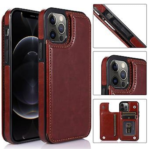 Stöttåligt PU + TPU-fodral (Brun)