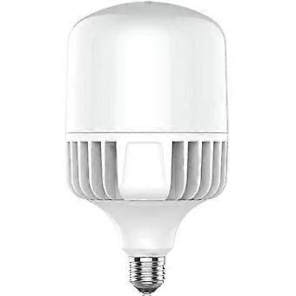 E-40-60W LED-lamppu, 6500K viileä valo, 6000LM, turbiinirakenne ja jäähdytyslevy, teollisuus- ja ulkovalaistus, E40-kanta, valkoinen, 1 kpl