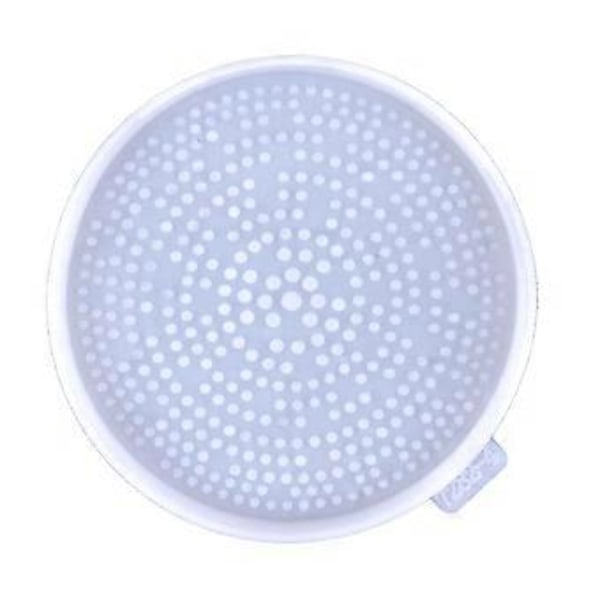 Leopard Print Resin Silikone Coasterforme DIY Krystal Lim Runde Formet Bakkeform til Fremstilling af Frugtopbevaringsplade (D)