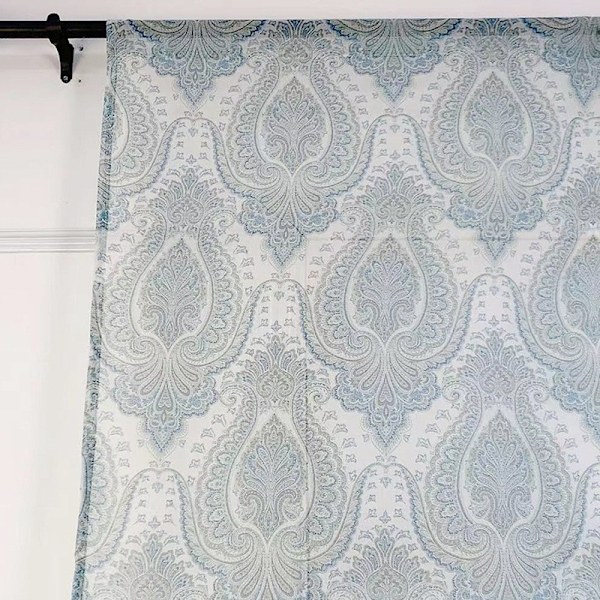 Linen Struktur Gardin Stue 100*200cm Gardin Damask Patte
