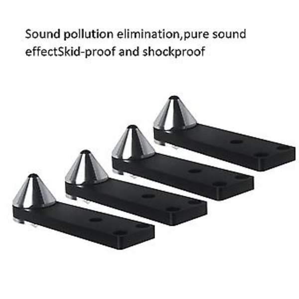 4 kpl Kaiutiniskunvaimentimet, säädettävät yhdistelmätyyppiset kaiutinjalat, Subwoofer-iskunvaimentimet