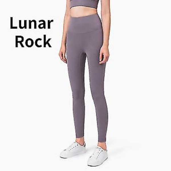 Høytaljede Leggings med Naked Feeling Push Up Sport Kvinner Fitness Løping Yoga Bukser Energi Sømløse Leggings Treningsstudio Jente Leggings (M Lunar Rock)