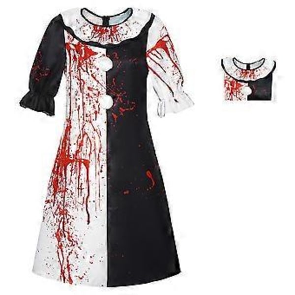 Terrifier 2 Art the Clown Cosplay Blodig Jumpsuit för Vuxna Unisex Halloween Karneval Kostymdräkter Festkläder 2XL Kvinnor
