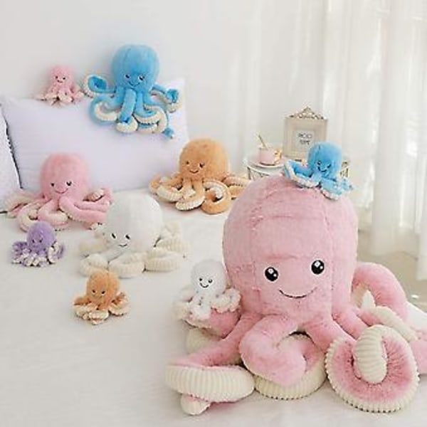 Oktopus-Pehmolelut, Oktopus-Plush-Nukke Leikkilelut Lapsille Tytöille Pojille Aikuisten Syntymäpäivä Joululahja 7/16/24/32 Tuumaa, 5 Väriä