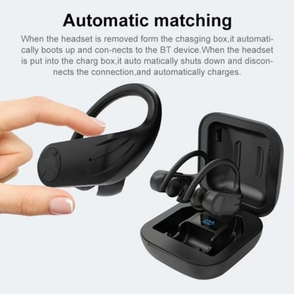 TWS Bluetooth 5.0 urheilukuulokkeet langattomat kuulokkeet 8D Stereo