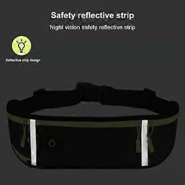 Bästa Erbjudandet-Midjeväska Bälte För Män Kvinnor Sport Löpning Portabel Mini Multi Ficka Hög Elasticitet Elastisk Vattentät Magväska (11cm Lila)