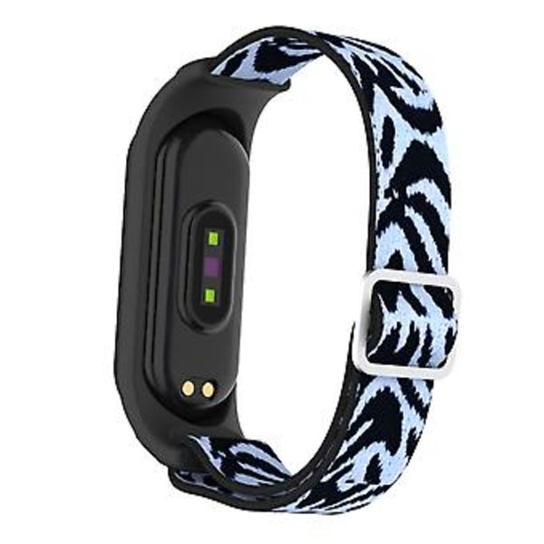 Twill 8-formad spänne armband för Xiaomi Mi Band 3 / 4 / 5 (Leopard)