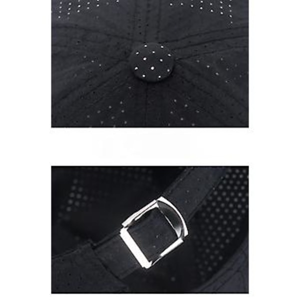 JUSCH Unisex Andningsbar Full Mesh Basebollkeps Snabbtorkande Löpningshatt Lätt Kylning Vatten Sporthatt, Vit