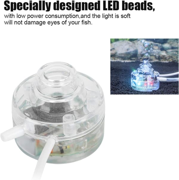 Luftboble Sten Diffuser Akvarium Pumpe Fisktank Lys Ilt Boble Iltplade Hydroponisk Dykning