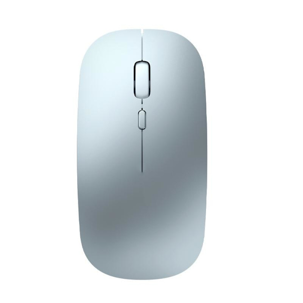 Vit, trådlös 2.4G mus, tyst bärbar dator skrivbord, trådlöst kontor