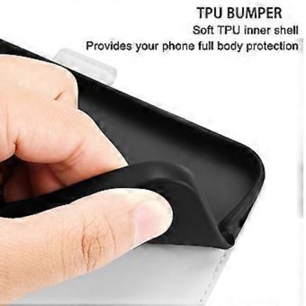 Puhelimen kuori iPhone 15 Plus:lle, seisova lompakko, karkkimainen väri, PU-nahka, kääntökansi (tyyli D)