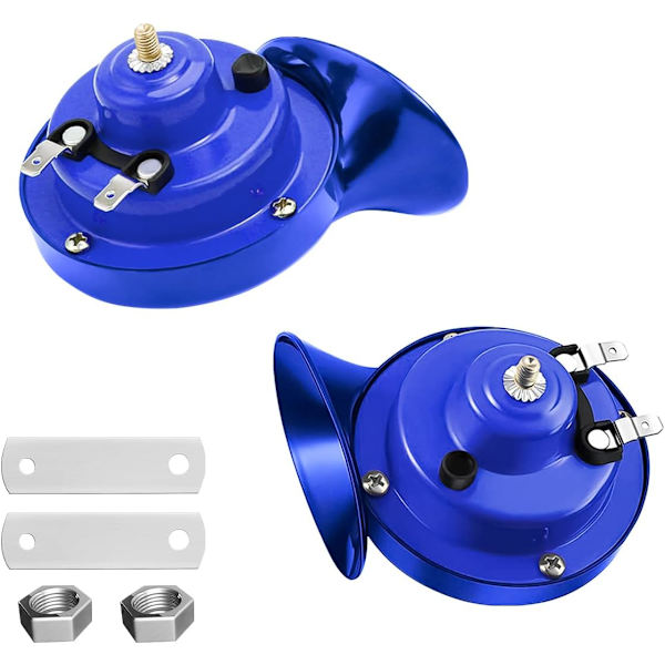 300DB Snegle Lufthorn, 2 Pakke Super Høj 12V Tog Horn Kit, Universal Vandtæt Snegle Lufthorn, Ele