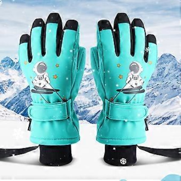 Vintervarma handskar Kallt väder Vindtäta Snowboard Snöhandskar Halkfria (L 2)
