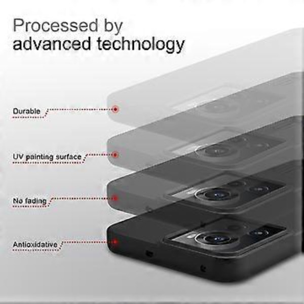 PC Telefon Cover til OnePlus Ace 5G/10R 5G (Sort)
